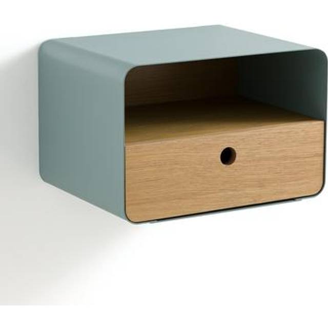 Jimi Wall Mounted Bedside Table - Green eucalyptus - ONE SIZE