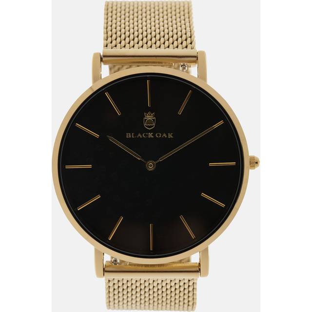 Black Oak Gerardii herrklocka - guld/svart, 41 mm