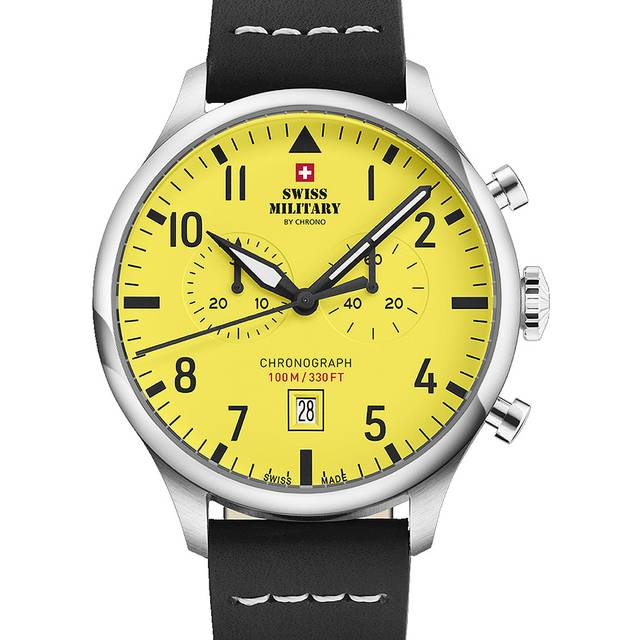 Swiss Military SM34098.10 Vintage Chronograph Herrenuhr 43mm 10ATM