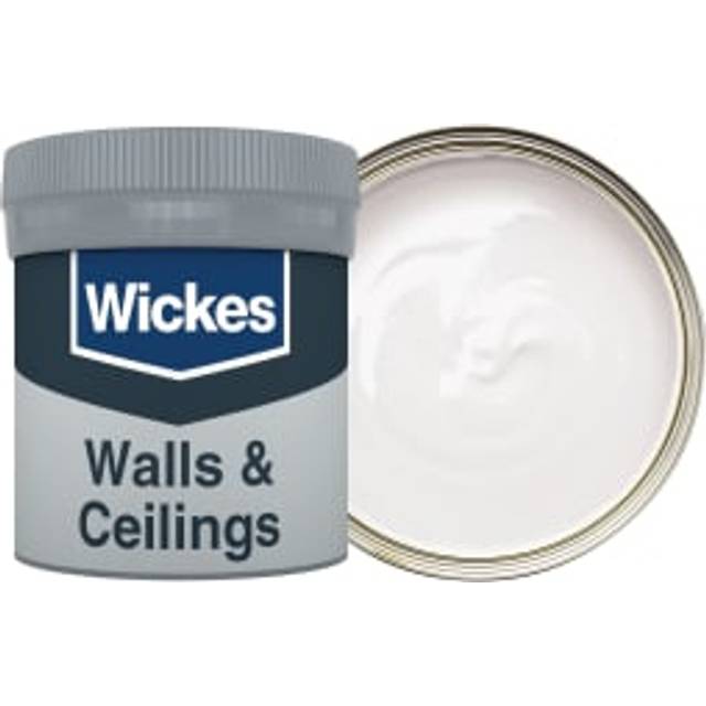 Wickes Vinyl Matt Emulsion Paint Tester Pot - Powder Grey No.140 - 50ml