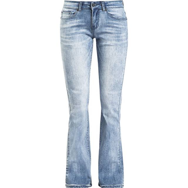 Black Premium by EMP Grace - Light-Blue Jeans with Wash and Turn-Up Jeans light blue - W30L32