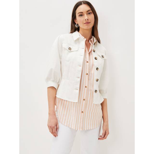 Phase Eight Women's Lettie Denim Jacket - White - 16
