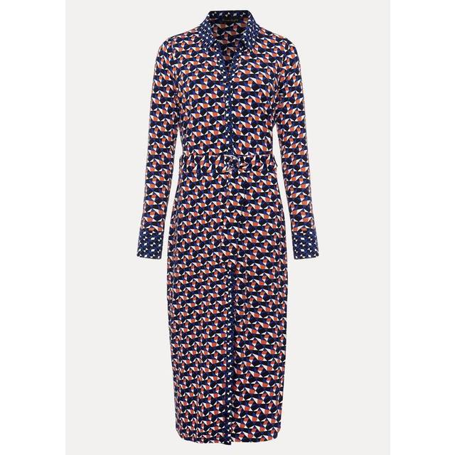 Phase Eight Women's Amel Geo Fitted Jersey Dress - Blue/Multi - 12