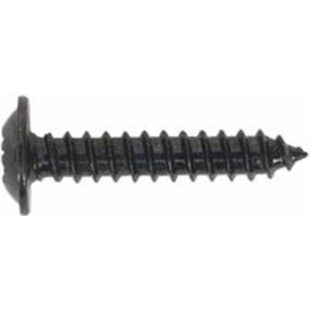 100 Pack 3.5 X 19mm Self Tapping Black Screw - Flanged Pozi Head - Fixings Screw