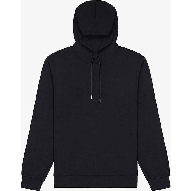 Reiss Mens Vy Fabien Long-sleeve Stretch-jersey Hoody S - NAVY