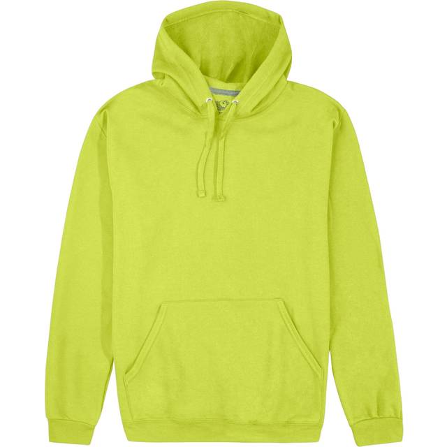Fruit of the Loom Eversoft Fleece Hoodies  Moisture Wicking & Breathable  Hooded Sweatshirt  Safety Green Pullover  Medium