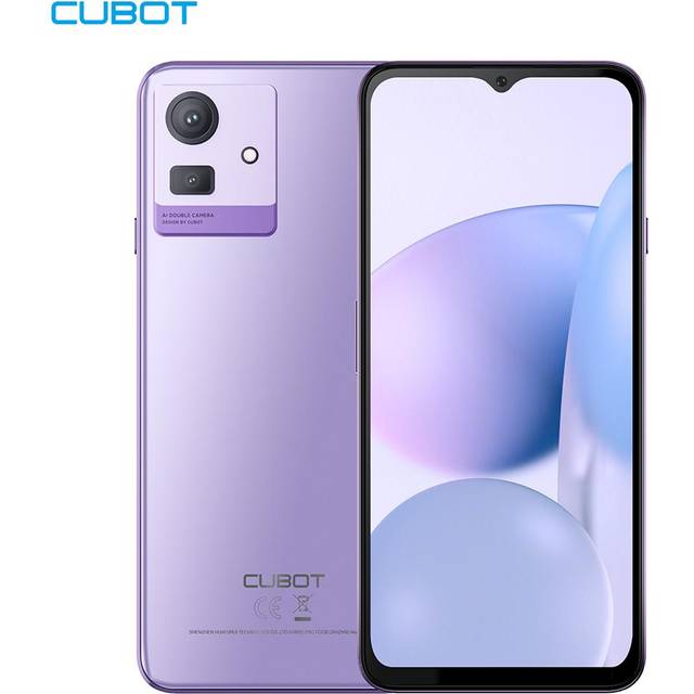 CUBOT Note 50-6,5" HD+ smartphone, 8GB och 256GB, 50MP Dual Camera, 5200mAh batteri, Android 13, OctaCore-processor, Lila