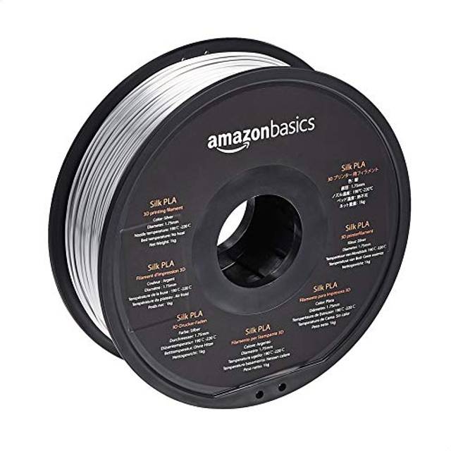 3D Printer Filament, 1.75 mm, 1 kg Spool (2.2 lbs), Silk Off White
