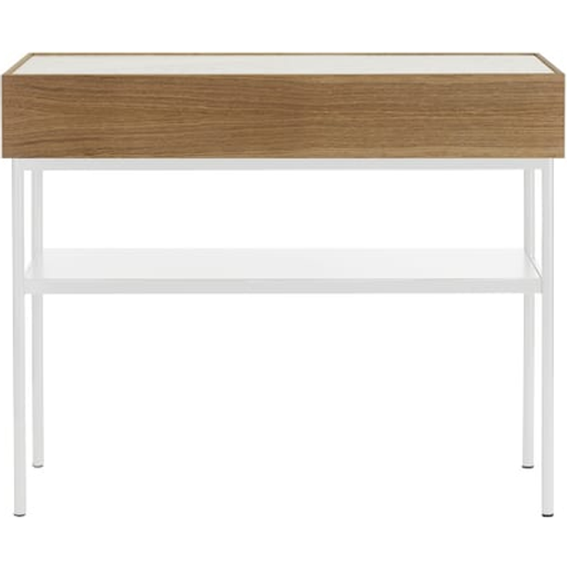 Asplund Luc 100 konsolbord valnötsbetsad ek (p4), marmorskiva