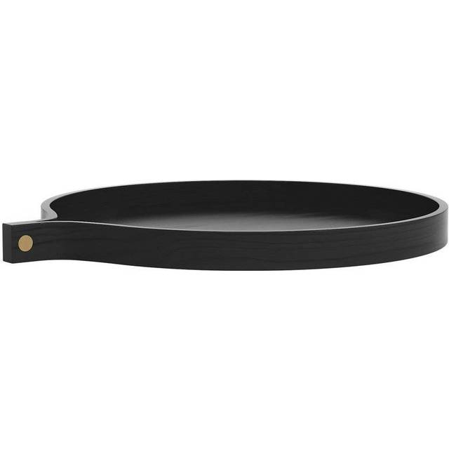 Swedese Comma tray Ø40 cm Ash black oiled