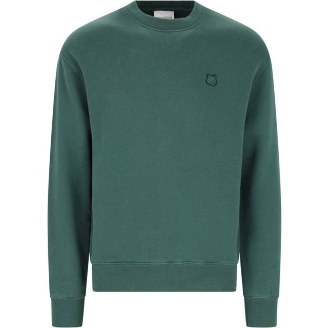 Maison Kitsuné sweatshirt in jersey with patch - Green