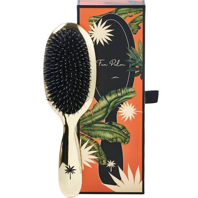 Fan Palm Boar & Nylon Brush Hollywood Medium