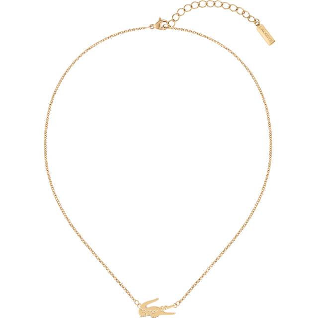 Lacoste Crocodile Necklace Size One size Rose Gold