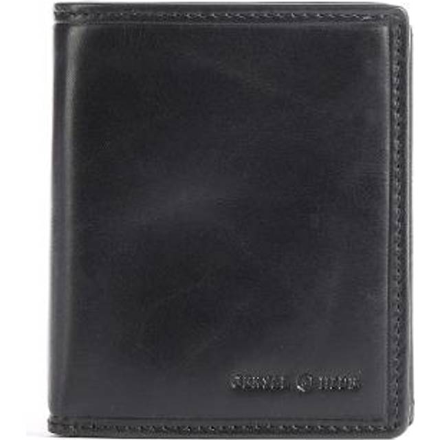 Black Leather Wallet ID Window RFID Secure Large - Jekyll & Hide