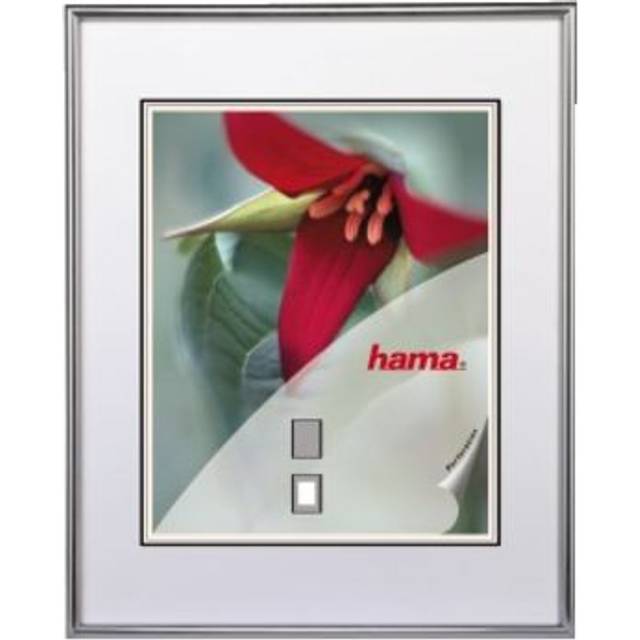 Hama Sevilla Décor Plastic Frame, silver matt, 50 x 70 cm