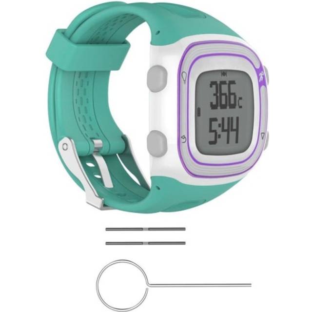 Garmin Forerunner 15 och 10 klockarmband träningsklocka silikon mjukt flexibel ekovänlig giftfri - Grön