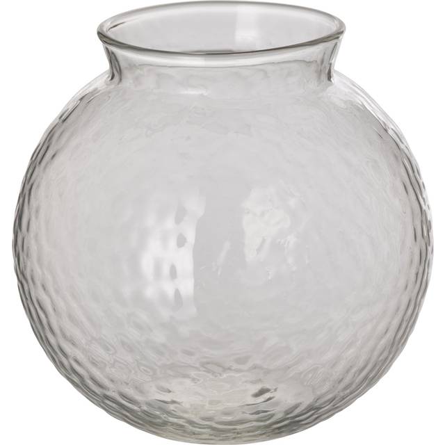 KONSTFULL vas, klarglas/mönstrad, 10 cm