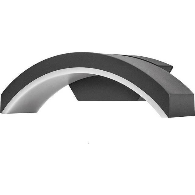 Integral ILDEA008 Outdoor Curve Wall Light Dark Grey
