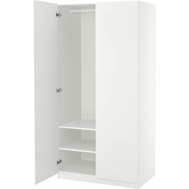PAX / FORSAND garderob, vit/vit, 100x60x201 cm