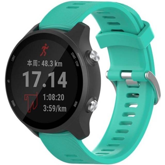 Garmin Forerunner 245 klockarmband i silikon - Cyan
