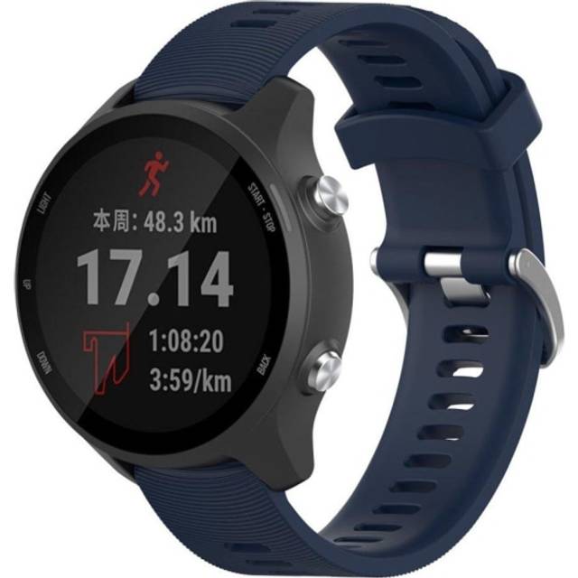 Garmin Forerunner 245 klockarmband i silikon - Mörkblå