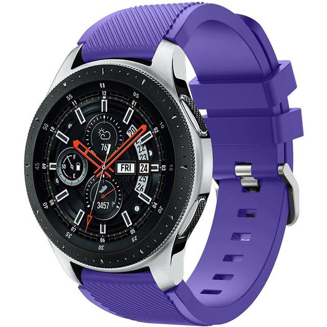 Samsung Galaxy Watch (46 mm) klockarmband i silikon med twillstruktur - Lila