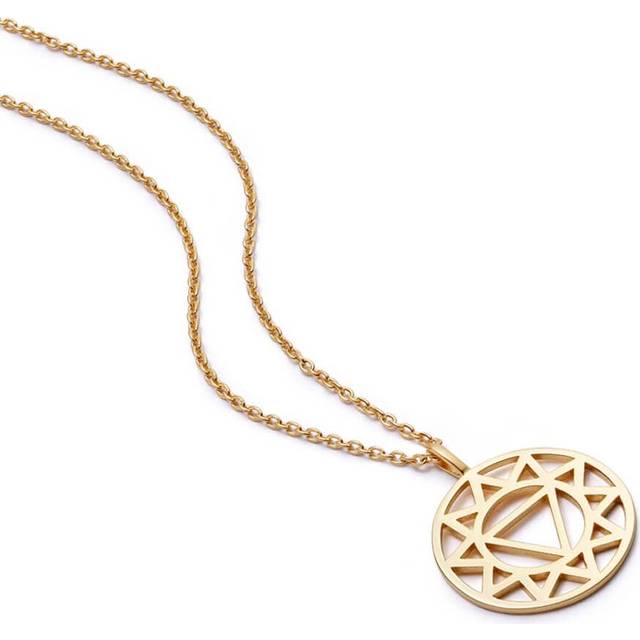Solar Plexus Chakra Necklace 18ct Gold Plate 18ct Gold Plated Sterling Silver