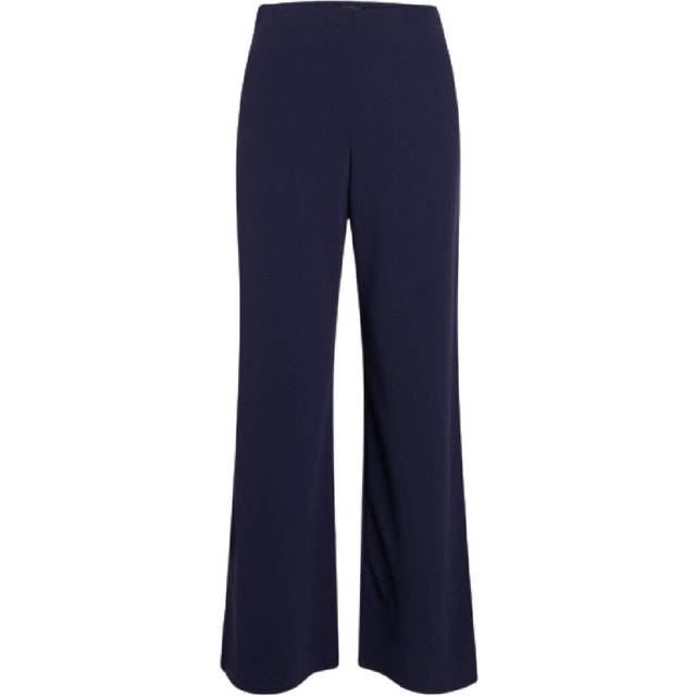 Sisters Point GLUT-PA.A Wide Leg Pull-On Jersey Trousers, Navy