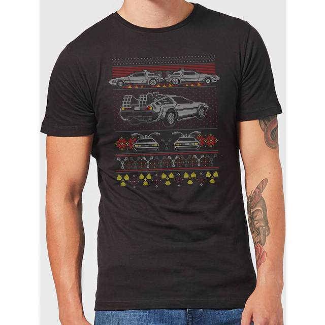 Back To The Future Back In Time for Christmas Men's T-Shirt - Black - 3XL