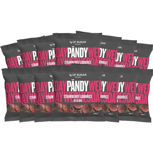 Pändy Candy, Strawberry/Liquorice, 14-pack