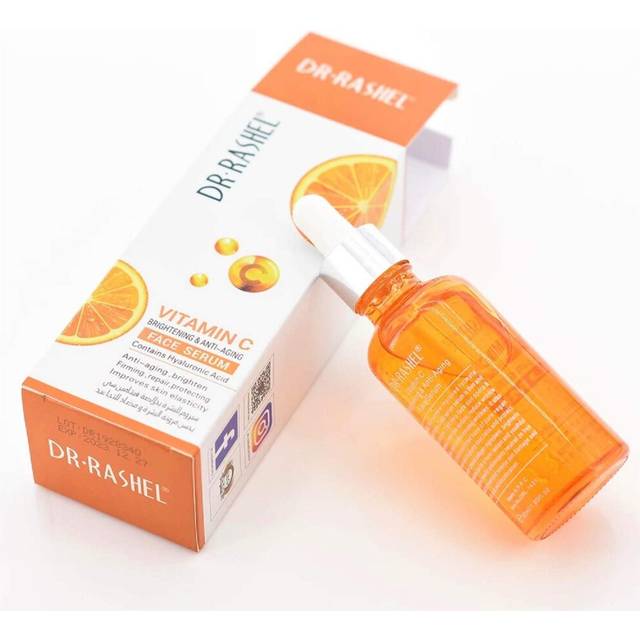 dr rashel Vitamin C Face Serum - Hyaluronic Acid, Brightening, Anti Wrinkle and Anti Aging, Dark Circle, Fine Lines and Sun damage â Restore&Boost