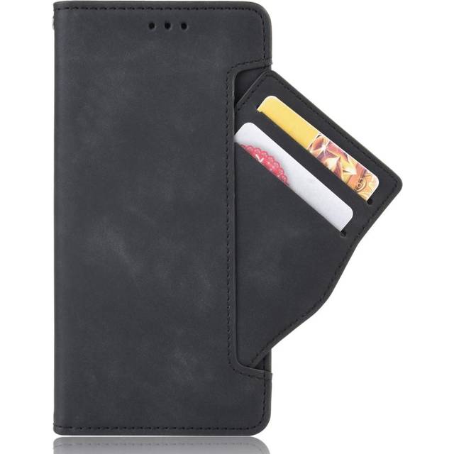 iPhone 12 Mini Plånboksfodral med Stor Plånbok - Svart