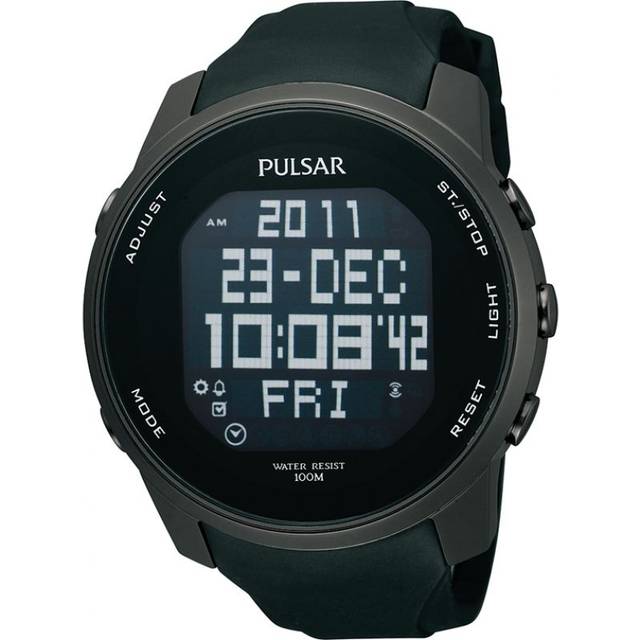 Pulsar Alarm Chronograph World Time 48mm 10ATM Watch PQ2011X1