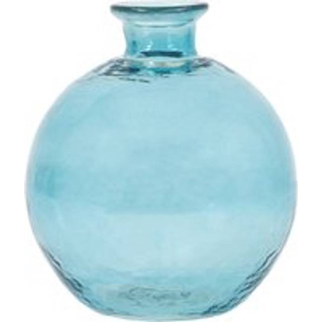 Ferne Abstract Glass Vase - Ocean Blue