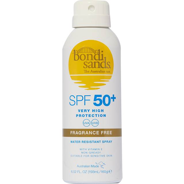 Bondi Sands SPF50+ Fragrance Free Sunscreen Spray Aerosol Mist 160g
