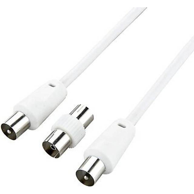 Ross TV Coaxial Cable with Male to Male Coupler - 5m