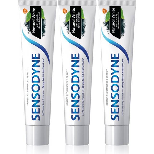 Sensodyne Natural White Organisk tandkräm med fluor 3x75