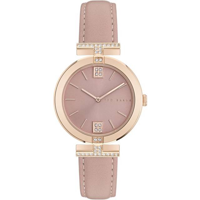 Ted Baker Pink Dial Leather Strap Ladies Watch BKPDAF302