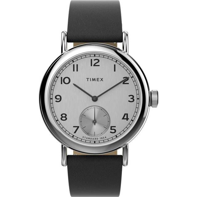 Timex Standard Sub-Second för män, Svart/silverton, En storlek, 40 mm Standard Sub-Second