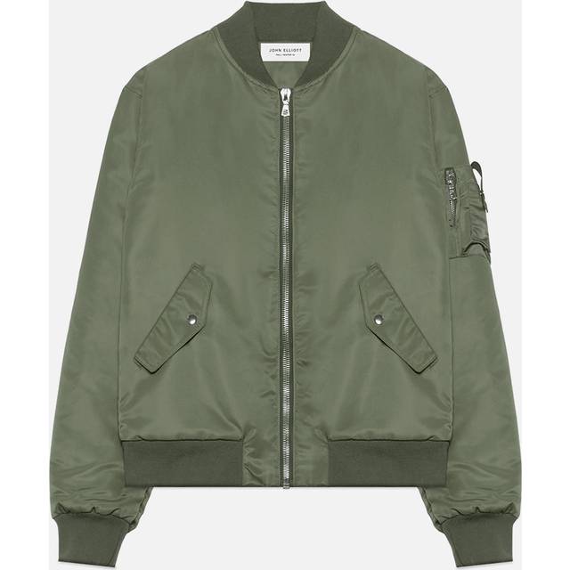 John Elliott Khaki Bogota II Bomber Jacket - OLIVE - XS