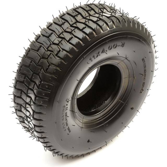 "Tyre 11x4.00-4 4 Ply Chevron Turf Tread Fits 4"" Inch Wheel Ride On Lawn Mower"