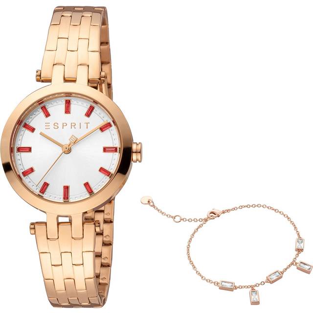 Esprit, Watches, female, Yellow, ONE SIZE, Analog Stainless Steel Watch Women Logo