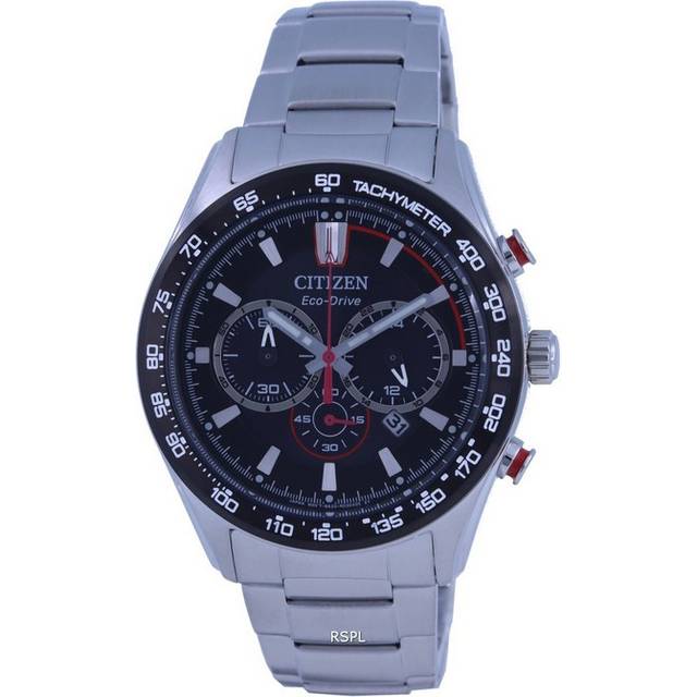 Citizen Aviator Chronograph Black Dial Eco-Drive CA4484-88E 100M Men's Watch black