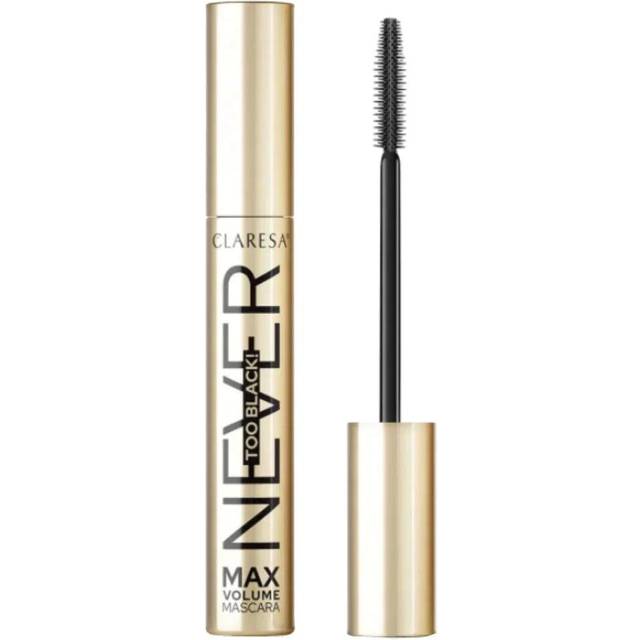 Claresa Never Too Black Volumengivende Mascara - Black