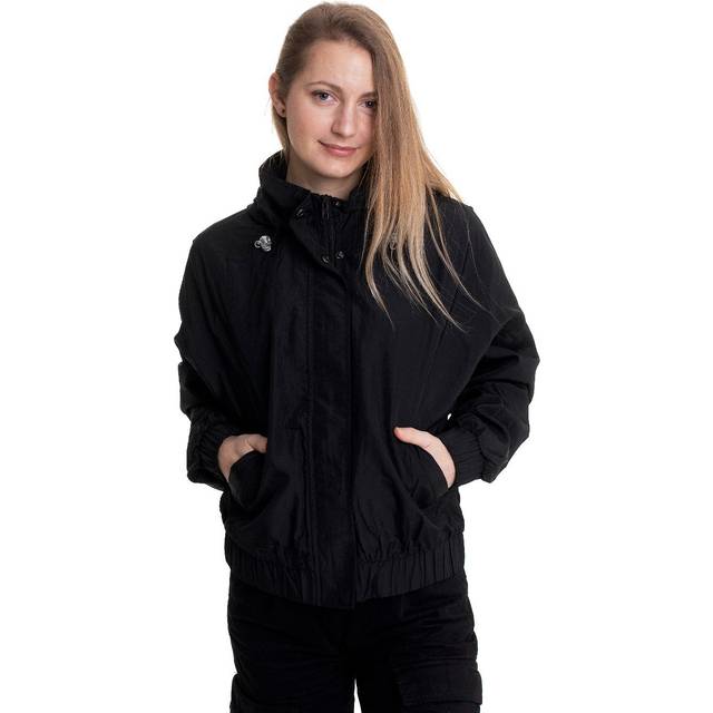 Women's waterproof jacket Urban Classics oversized shiny - Noir