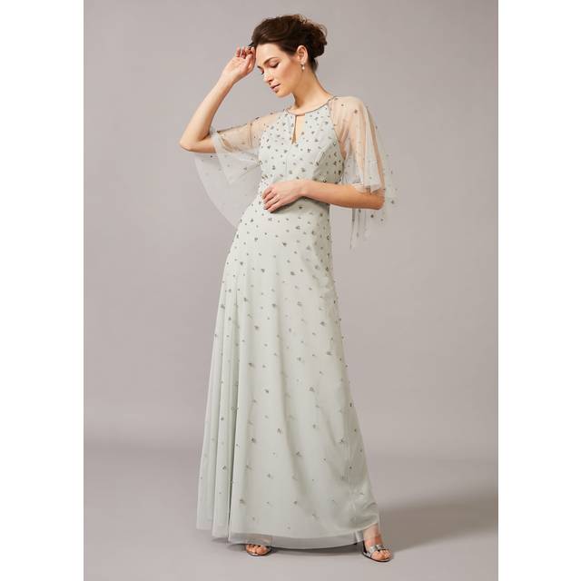 Phase Eight Women's Blanca Sparkle Tulle Dress - Duck Egg - 14