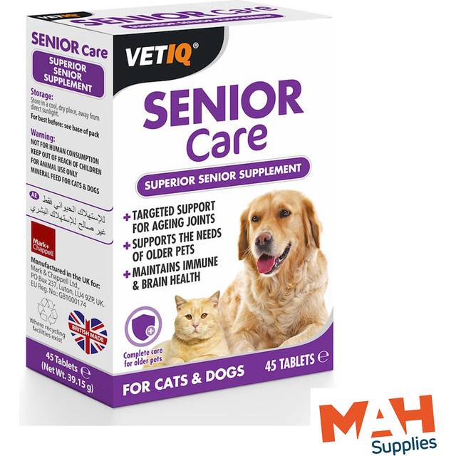 VetIQ Senior Care Supplement Dogs & Cats 45 Tablets