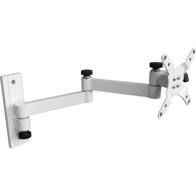 TV-väggfäste med vridbar montering och lutningsfunktion för de flesta 13-32-tums LED, LCD, OLED VESA 75 x 75-100 x 100 mm, upp till 12 kg väggfäste vit L52W