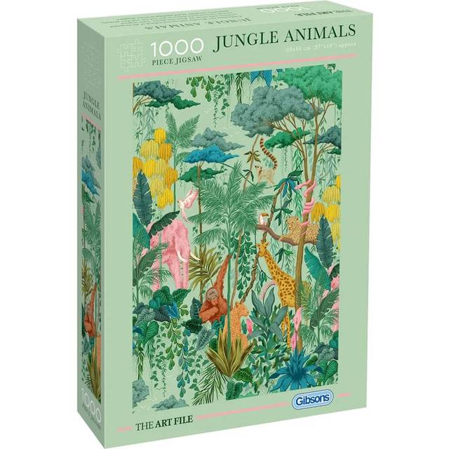 Gibsons The Art File Jungle Animals 1000 Piece Jigsaw Puzzle