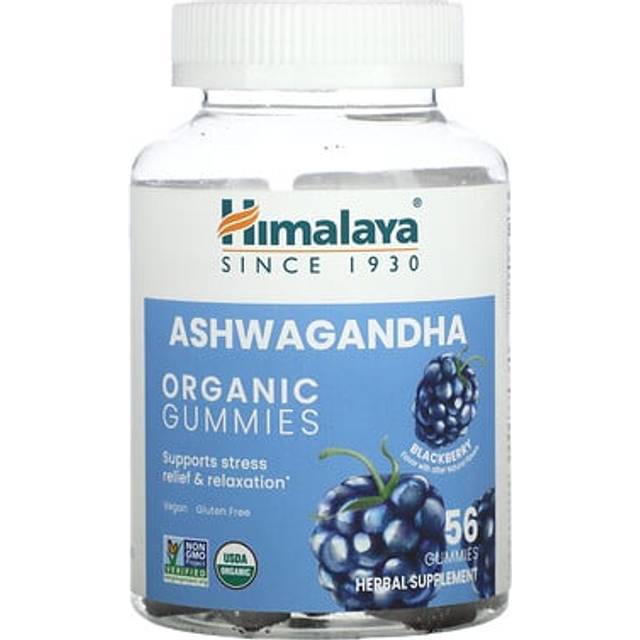 Himalaya  Organic Ashwagandha Gummies  Blackberry  56 Gummies